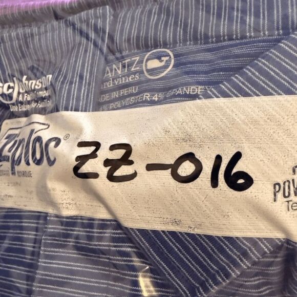 Kim Nantz by Vineyard Vines Men's Striped Polo Shirt Blue Size XL - Picture 7 of 7